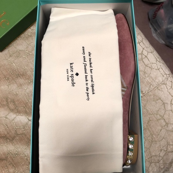 Hold! Kate Spade Melia pink suede ballet flat  9 - Picture 2 of 16